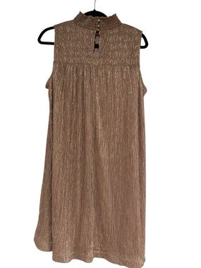 Nine West NWT Sleeveless Mick Neck Shimmering Party Dress